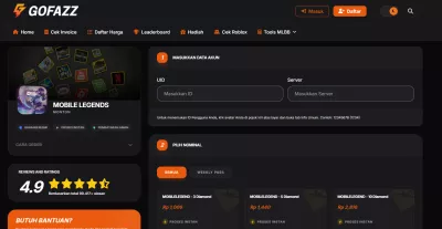 Buat Website Top Up Games Tanpa Deposit