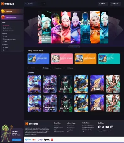 Jasa Pembuatan Website Top Up Game